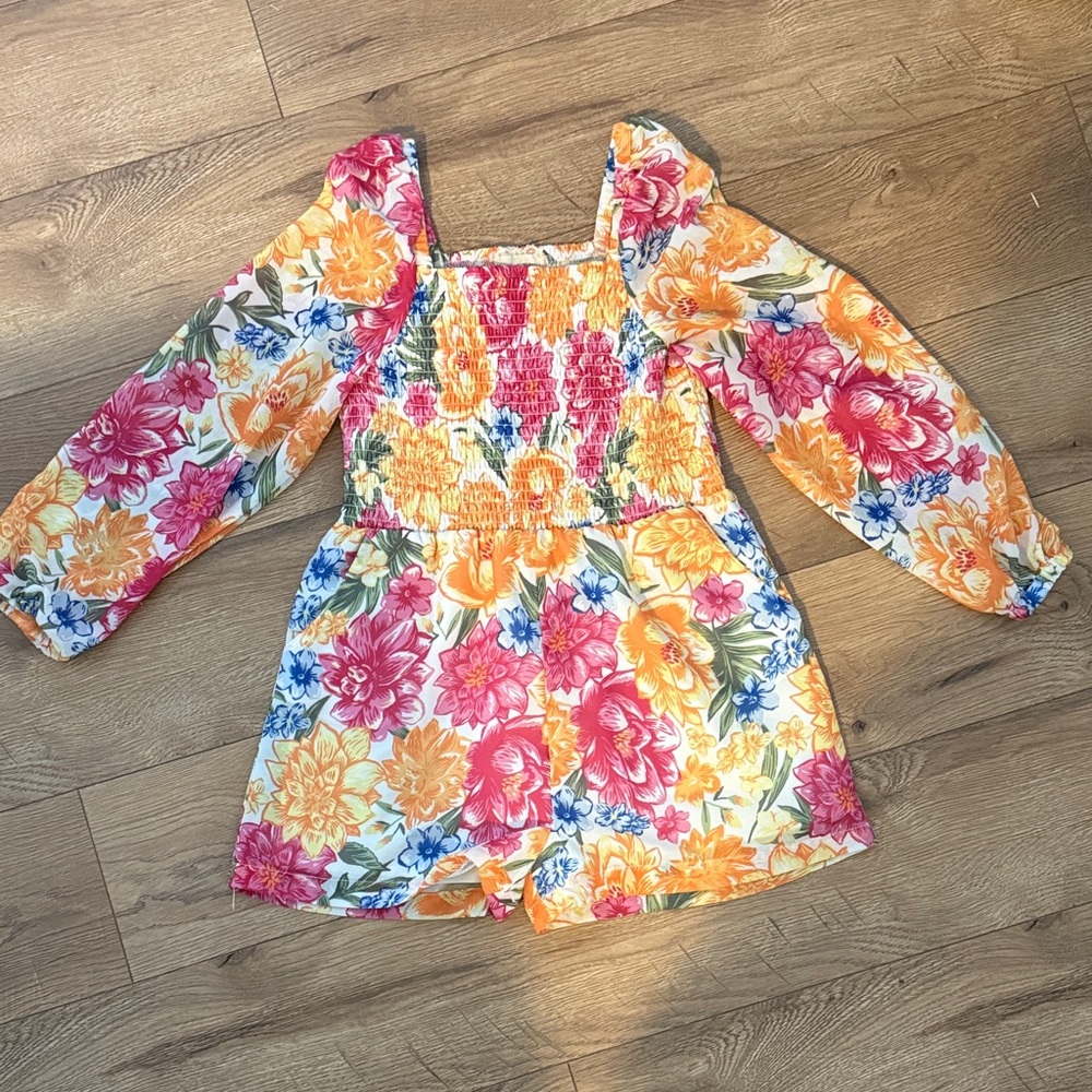 btween Floral Kids Romper